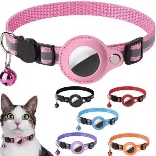Cat Collar With Airtag GPS Tracker